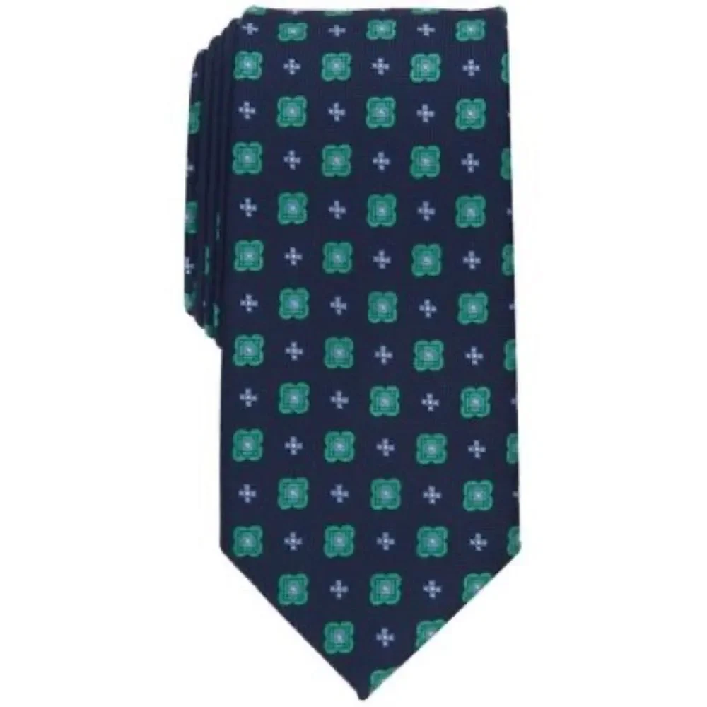 Club Room Men's Classic Geo Neat Tie Green OS, men’s tie